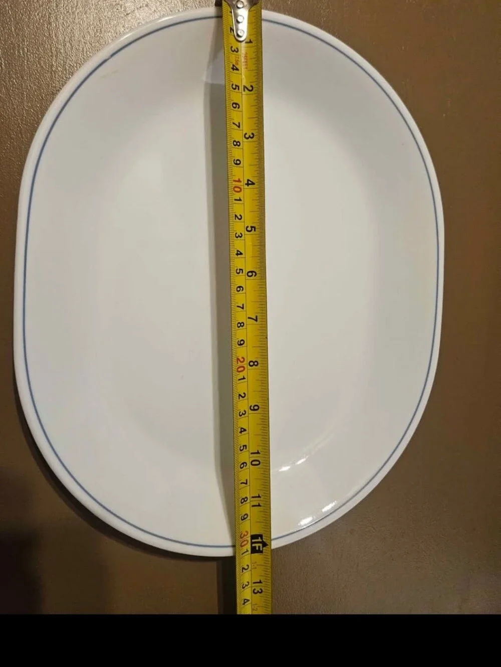 Oval Platter Corning Corelle blue lily Platter
